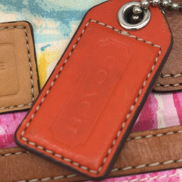 Coach Colorful Logo Lightweight Nylon Tote Bag CP6059 - Picture 5 of 16